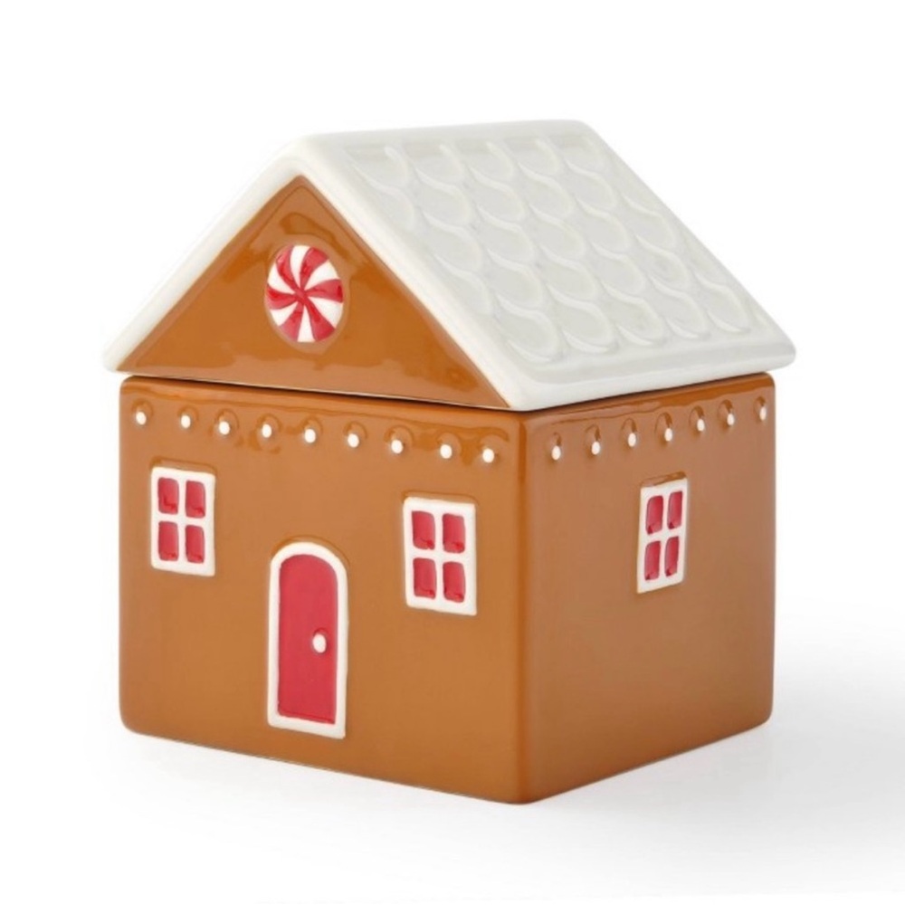 Target Christmas 2024 Novelty Ceramic Gingerbread House Cookie Jar Canister